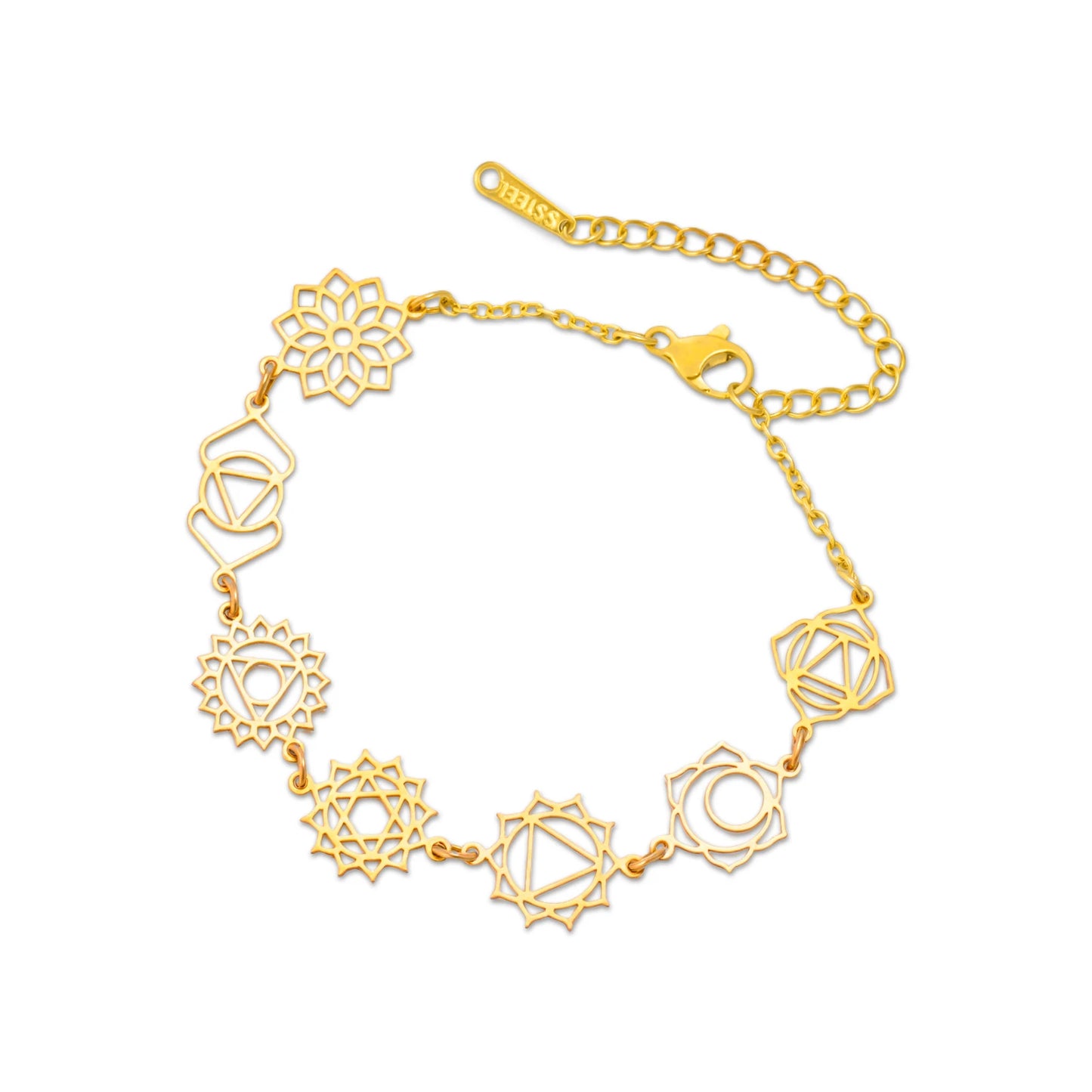 7 Chakra Bracelet Gold 2