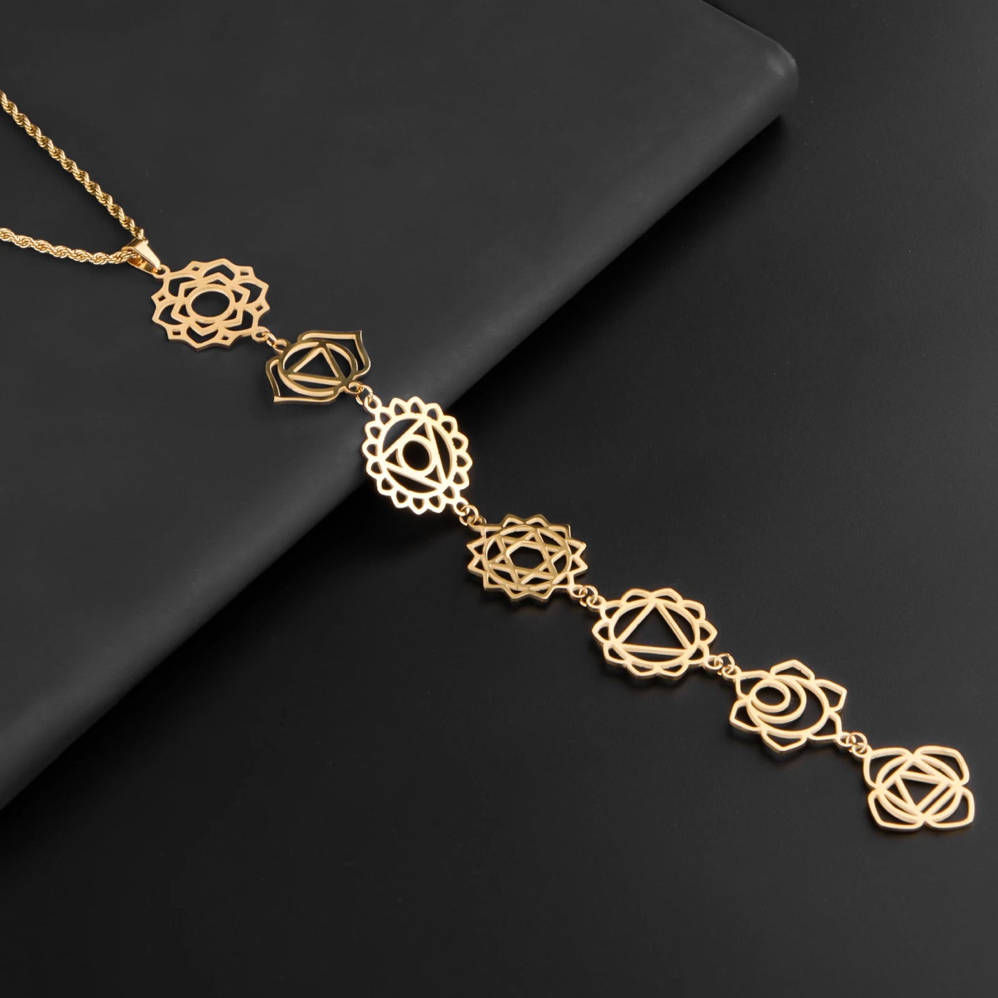 Seven Chakra Healing Necklace – Handmade for Mind & Body Balance