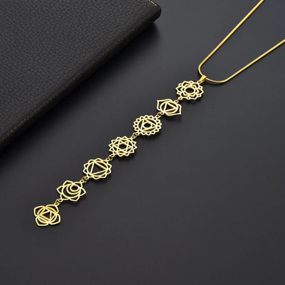 Seven Chakra Healing Necklace – Handmade for Mind & Body Balance